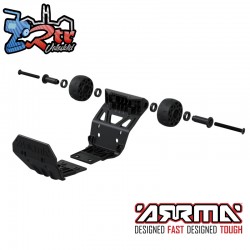 ARRMA Front-Rear Bumper Set with Wheelie Bar Parts...