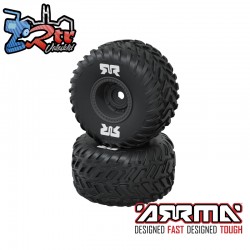 ARRMA dBoots Cut Chevron Monster Truck Tire Set  Glued...