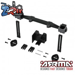 ARRMA Ratchet Battery Mounting Set  Gunmetal