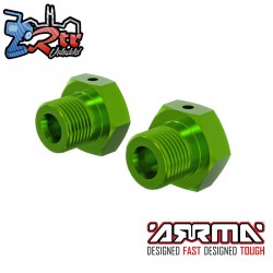 ARRMA Wheel Hex 17mm  Anodized Aluminum (2pcs)  Green