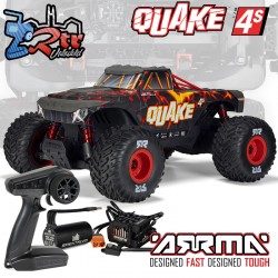 Arrma Quake 1/8 4S DSC 4X4 RTR Brushless Monster Truck ARRMA 1/8 QUAKE 4S DSC 4X4 RTR Brushless Monster Truck Rojo