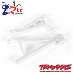 Trapecios delanteros derechos Blancos Traxxas Endurecidos TRA8631A