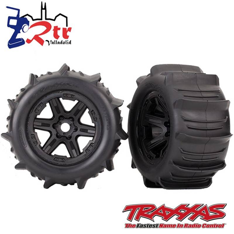 Juego de Ruedas Negras Geode Traxxas 17mm TRA8674