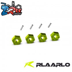 H12 Green Metals Wheel Hex Set For RZ001 and 1-10 Rally Car