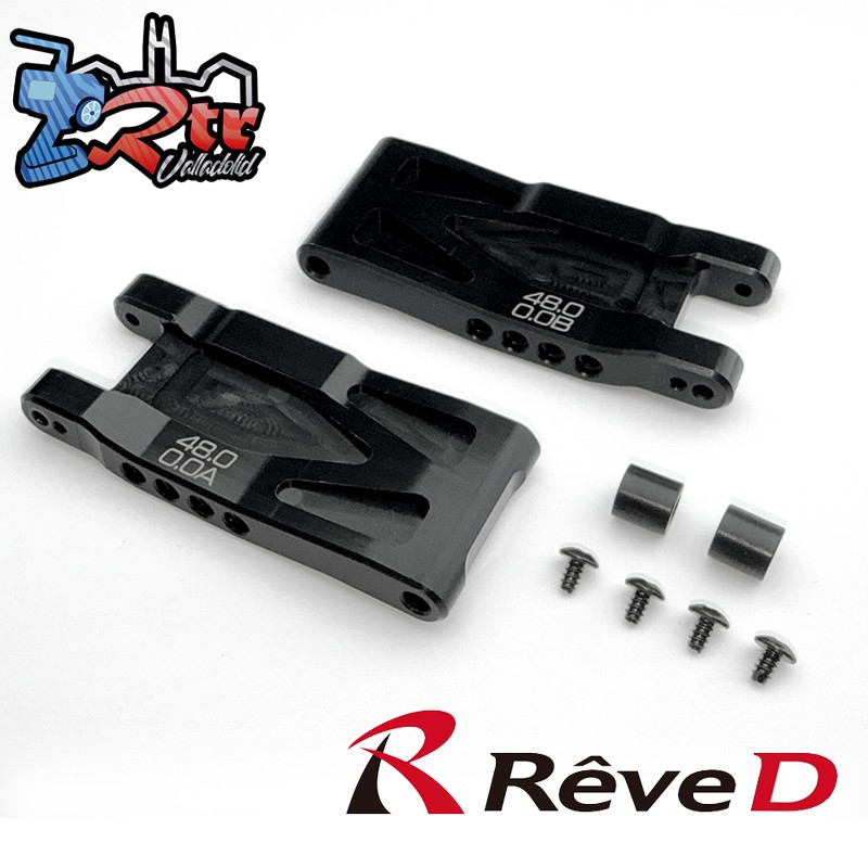 Brazo de suspensión inferior trasero Reve D HT (1 par, 48 mm, 0 grados) RD-023-0