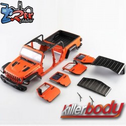 Carrocería KILLERBODY Jeep Gladiator Rubicon 1/10 Para 313mm Pintada Naranja
