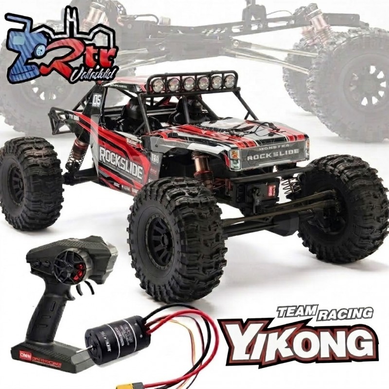 Crawler Yikong Rock Slide Crawler Brushless 4Wd 1/6 RTR Rojo