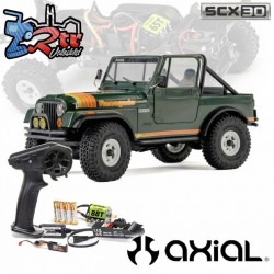 Axial SCX30  Jeep CJ-7 RTR Crawler 1/30 Verde Escobillas