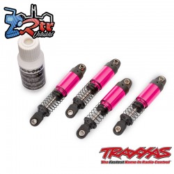 Amortiguadores GTM Pro de aluminio rosa con resortes (4)...