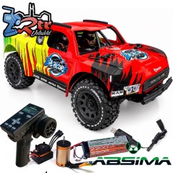 Absima SC-Truck 1/12 BL-3S Bashcore 4WD RTR Rojo verde