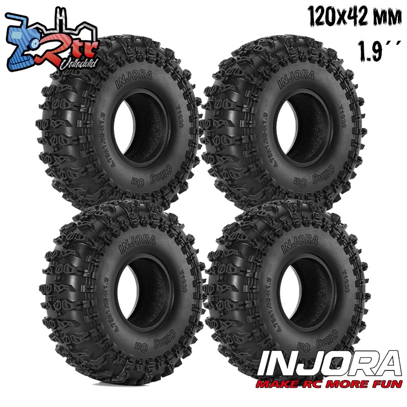 Ruedas Crawler Injora Cling On S5 1.9 T1920 120x42 4 Unidades