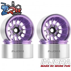 Llantas Injora 1.9 beadlock Turbine Deep Dish 81.6gr c/u W1915 (4 Unidades) Purpura