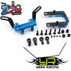 Caja de diferencial delantero Tamiya TT-02 SR/SRX de aluminio (tipo apertura frontal) con juego de barra estabilizadora