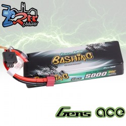 Batería Gens Ace Lipo 5000mAh 7.4V 60C 2S1P Conector T-Deam Bashing