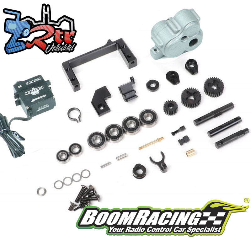 Conjunto de caja de transferencia SWD + BRX02 88. tracción seleccionable+ mini servo BRPS125