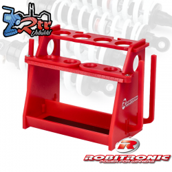 Soporte, reparación y almacenamiento de amortiguadores V2, color rojo