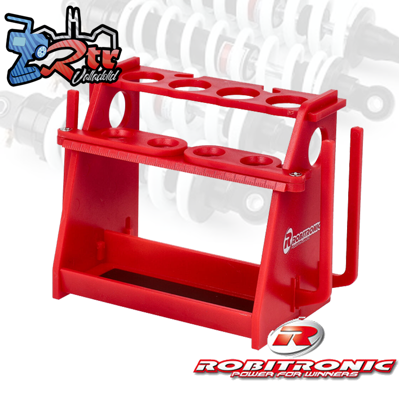 Soporte, reparación y almacenamiento de amortiguadores V2, color rojo