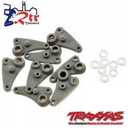 Juego de balancines bujes largos recorrido 1/16 Traxxas TRA7156