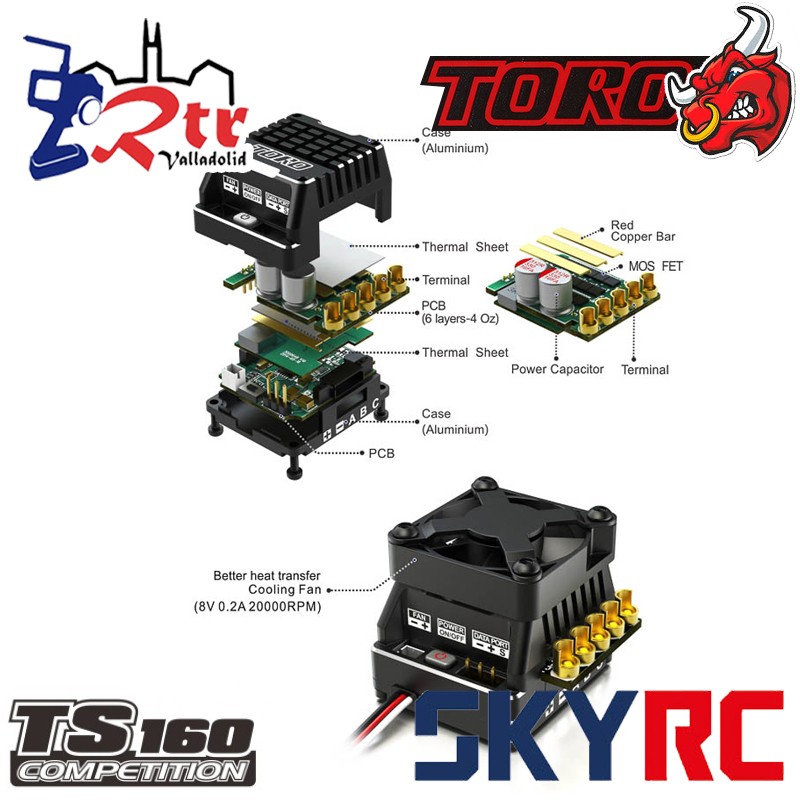 skyrc-toro-ts160a-brushless-esc-2-3s-lip