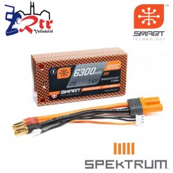Spektrum SMART LiPo 6300mAh 7.4V 2S 100C Caja Dura Shorty IC3