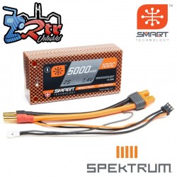 Spektrum SMART LiPo 5000mAh 7.4V 2S 50C Caja Dura Shorty IC3
