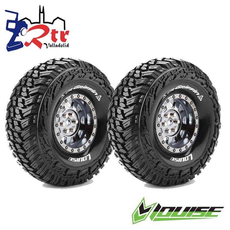 Ruedas 12mm Crawler 1.9" Louise CR-GRIFFIN 1/10 Llantas Cromo