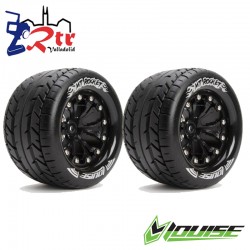 Ruedas 12mm Monster 1/10 Louise MT-ROCKET Pegadas Rellenas