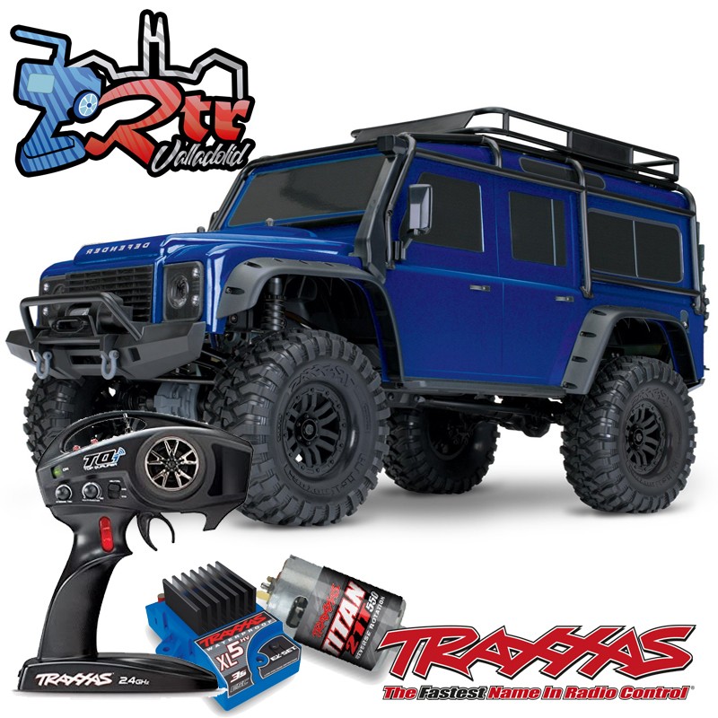Traxxas TRX-4 4wd 1/10 Scale & Trail Crawler Land Rover Defender Azul