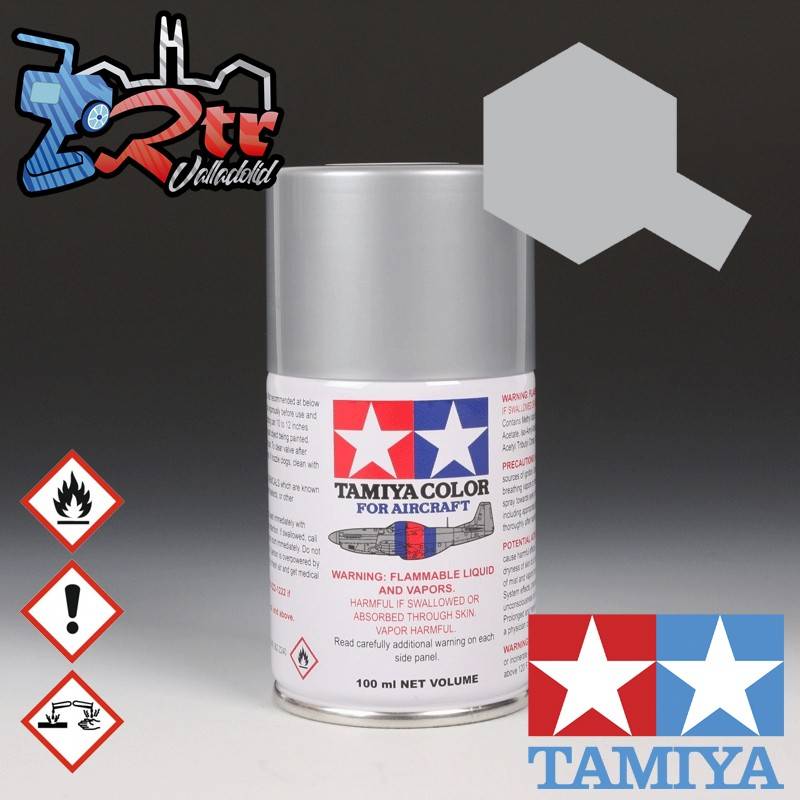 AS-12 Spray Metal Desnudo Plata (Raf) 100Ml Tamiya Para Aeronaves