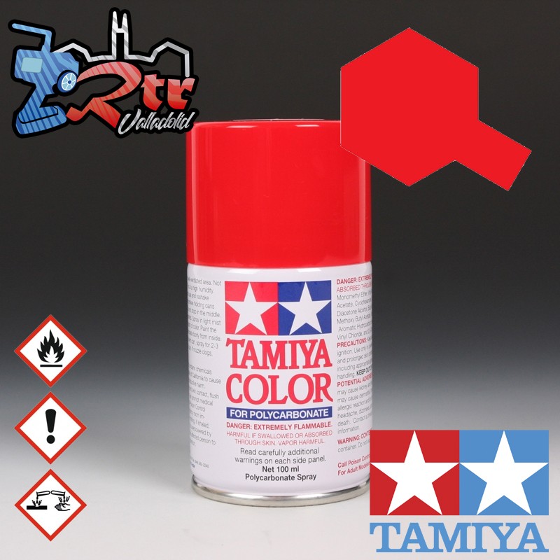 PS-2 Spray Rojo 100Ml Tamiya Lexan Policarbonato