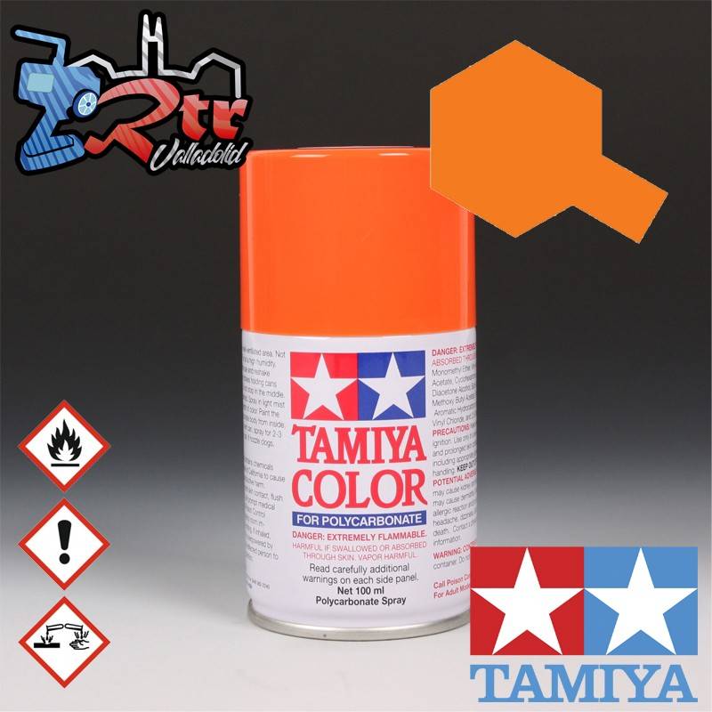 PS-7 Spray Anaranjado 100Ml Tamiya Lexan Policarbonato