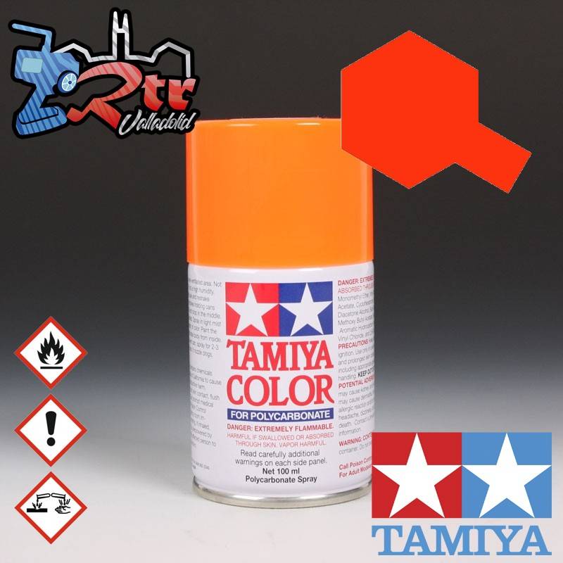 PS-24 Spray Naranja Fluorescente 100Ml Tamiya Lexan Policarbonato