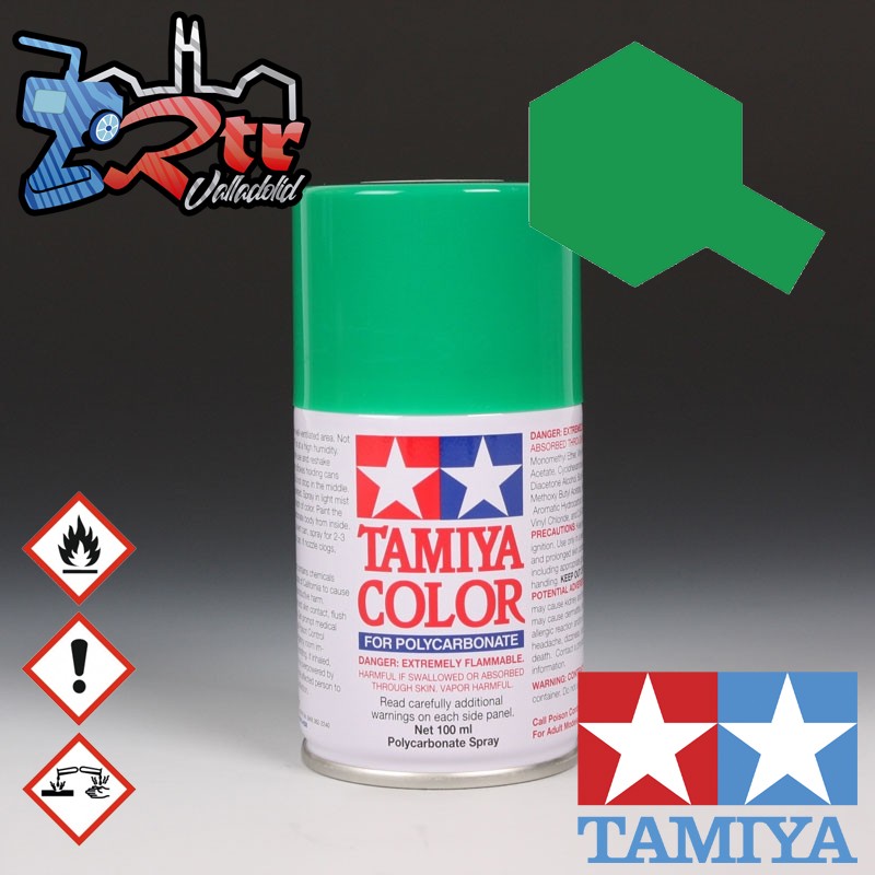 PS-25 Spray Verde Brillante 100Ml Tamiya Lexan Policarbonato