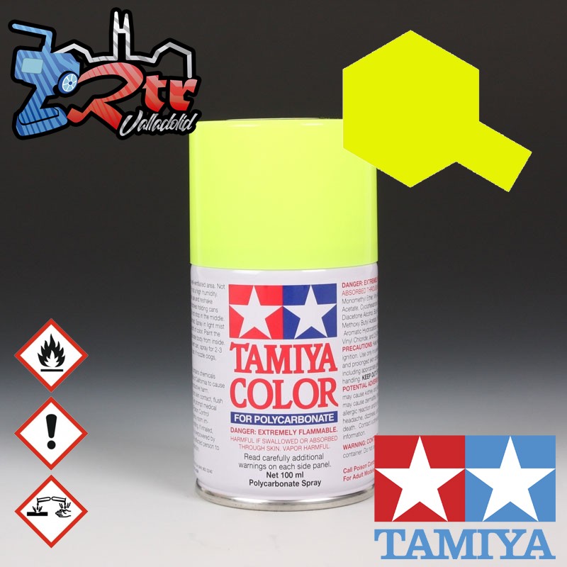 PS-26 Spray Amarillo Flourescente 100Ml Tamiya Lexan Policarbonato