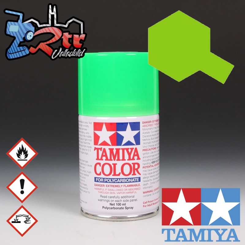 PS-27 Spray Verde Flourescente 100Ml Tamiya Lexan Policarbonato