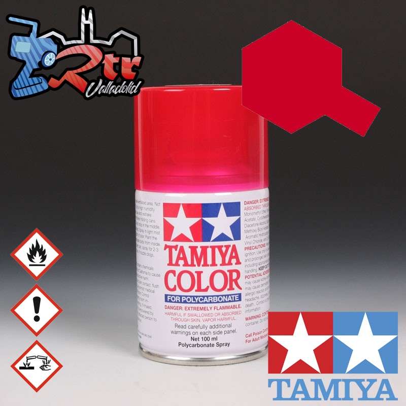 PS-37 Spray Rojo Traslucido 100Ml Tamiya Lexan Policarbonato