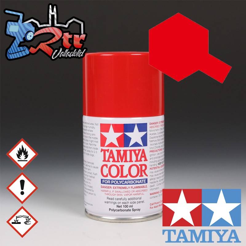 PS-60 Spray Mica Roja Metalico 100Ml Tamiya Lexan Policarbonato