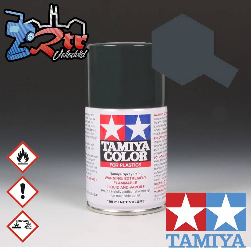 TS-82 Spray Caucho Negro Armas 100Ml Tamiya Plásticos