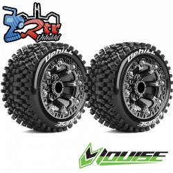 Ruedas 12mm 1/16 Louise ST-UPHILL Chromo Pegadas Rellenas