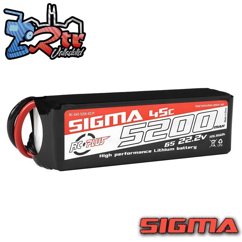 Lipo RC Plus 5200mAh 22.2V 4S 45C conector Xt60