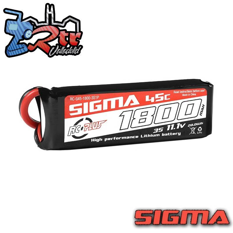 Lipo RC Plus 1800mAh 11.1V 3S 45C conector Xt60