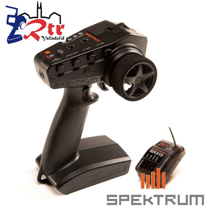 Emisora Spektrum DX3 Smart 3 Canales DSMR 2.4GHz Receptor SR315 SPM2340W/SR315