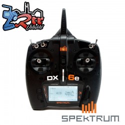 Emisora Spektrum DX6e 6 Canais DSMX 2.4 GHz Receptor AR620
