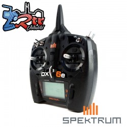 Emisora Spektrum DX6e 6 Canales DSMX 2.4 GHz Receptor AR620