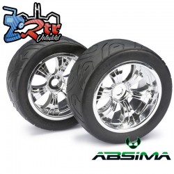 Ruedas de Carretera Absima Cromadas 1/8