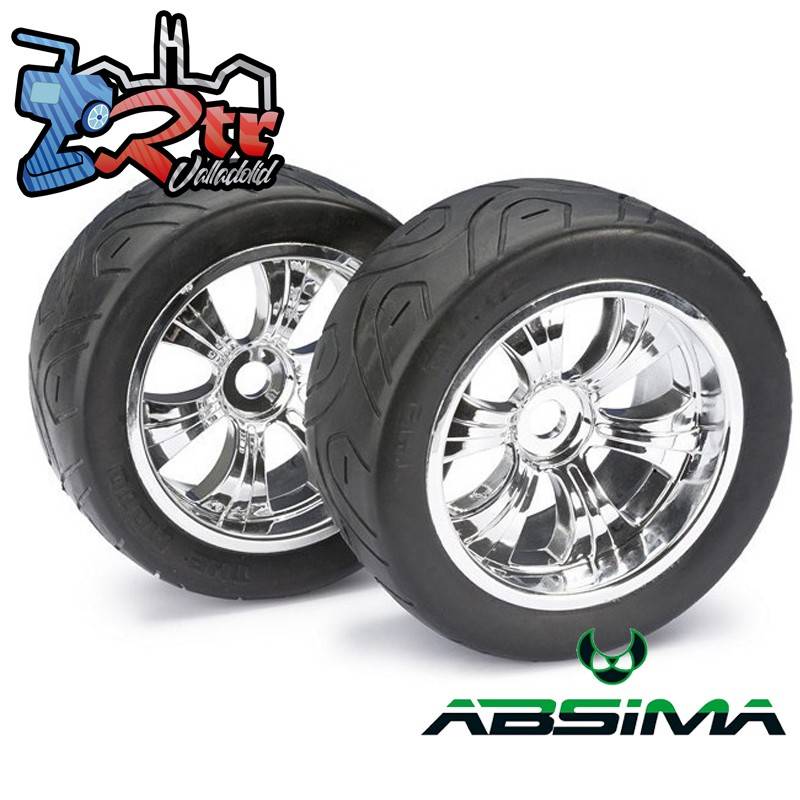 Ruedas de Carretera Absima Cromadas 1/8
