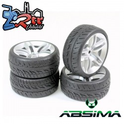 Ruedas Absima de Carretera 10 Spoke/Profile Plata 12 mm...