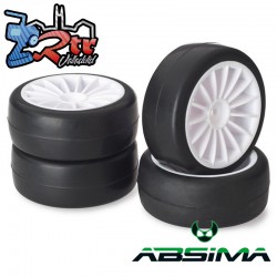 Ruedas Absima de Carretera 20 Spoke/Slick Blancas 12 mm 1/10 2510002