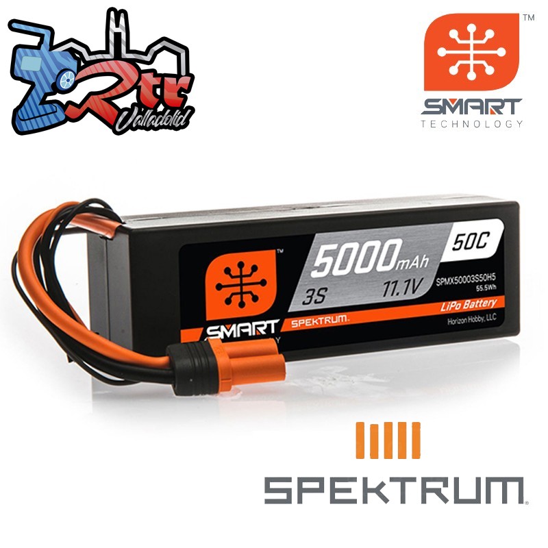 Spektrum SMART LiPo 5000mAh 11.1V 3S 50C Caja Dura IC5