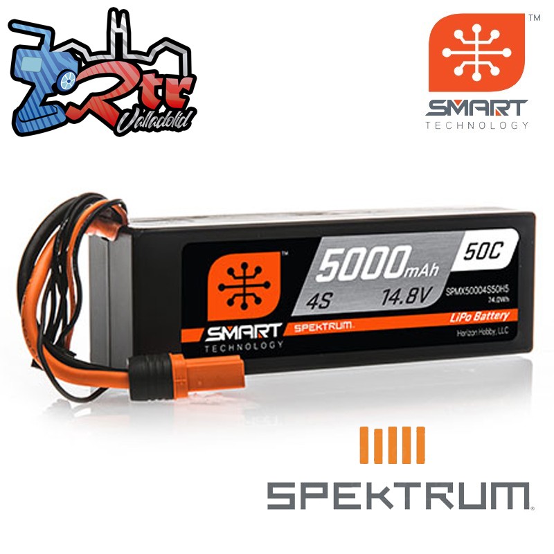 Spektrum SMART LiPo 5000mAh 11.1V 4S 50C Caja Dura IC5